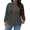 Dark Gray, variant on NISVIYA Women Plus Size Trendy Oversized Zip Up Hoodie - Casual Long Sleeve Cute Sweatshirt