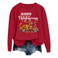 thumbnail image 1 of Wyzesi Chandails en Molleton Tricotés d'Automne pour Femmes Mode Décontractée de l'Action de Grâce Célèbre la Récolte Imprimée à Manches Longues Sweat à Capuche pour Femmes Tendance Bleu Clair Chandails en Molleton Femmes, 1 of 4