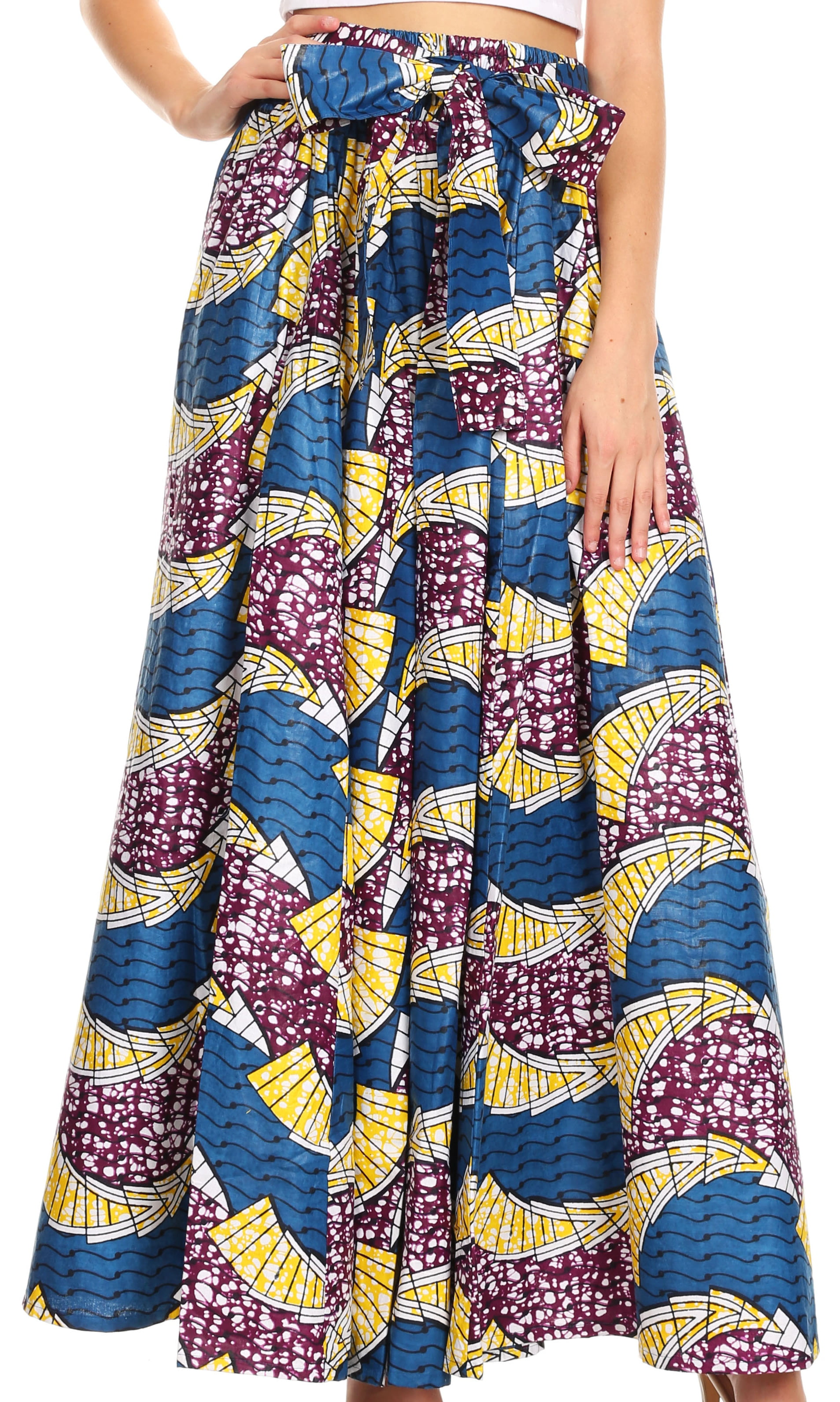Sakkas Sora Women's Wide Leg Loose African Ankara Print Pants Casual  Elastic Waist - 405-Multi - One Size Regular - Walmart.com