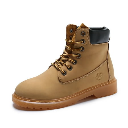 

Women‘s Chunky Heel Ankle Combat Boots Outdoor Anti-slip Lace Up Shoes Round Toe Shoes