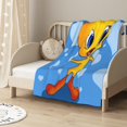 Tweety Bird Fleece Blanket Super Soft Cozy Throw Blanket, Lightweight