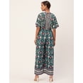 thumbnail image 4 of Moomaya Women's Printed Jumpsuit, V-Neck Sleeveless Wide Leg Loose Boho Style Jumpsuits, 4 of 8