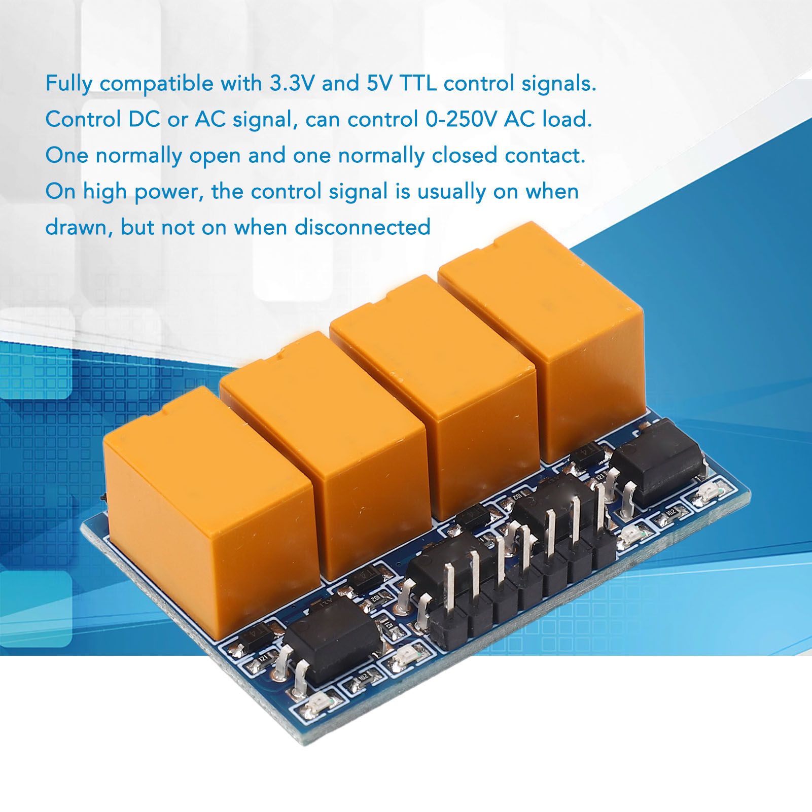 Relais Déclenchement 5V 3.3V 3 Canaux Avec Optocoupleur - 5V Compatible 3.3V - Contrôle Haute Tension Module Relais