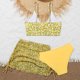 thumbnail image 4 of Augper Baby Girls Swimwear Children's Swimsuit Sleeveless Print Swimsuit Bikini Bathing Suit Swimming Trunks and Skirts Three-piece Set, 4 of 7