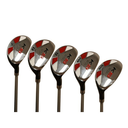 Majek Senior Men’s Golf All Hybrid Partial Set, which Includes: #7, 8, 9, PW +SW Senior Flex Right Handed New Utility “A” Flex