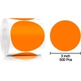 thumbnail image 2 of Pack of 500 Round Color Coding Circle Dots Stickers Labels (3", Orange), 2 of 7