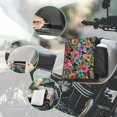 thumbnail image 3 of Uorisanigo ATV Tank Top Saddle Bag Waterproof Hawaiian Hibiscus Flowers Snowmobiles Motorcycles Front Accessories Universal Storage Pack Fit for ATVs Dirt Bike Snowmobile, 3 of 7