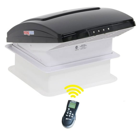 MaxxAir 00-07500k MaxxFan RV Roof Vent 12V - Smoke / Remote
