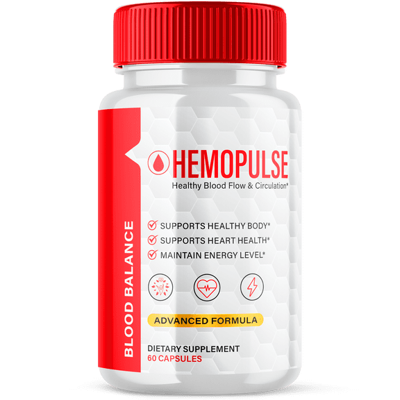 Hemopulse Blood Support Pills Advanced Formula Vitamin Supplement 60 Capsules