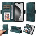 thumbnail image 2 of Funda GANGXUN para iPhone 16 Pro con diseño acolchado elegante, cuero PU, protección total y ajuste preciso, 2 of 5