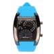 thumbnail image 5 of Reloj electrónico LED, relojes digitales clásicos, reloj de pulsera ajustable para tablero de carreras, correa azul claro, 5 of 14