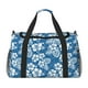 thumbnail image 1 of Fotbe Leaves And Flowers Bolsa de Viaje con Estampado, Bolsa de Fin de Semana para Mujer con Compartimento para Zapatos, Bolsa de Gimnasio con Bolsillo Húmedo, 1 of 7