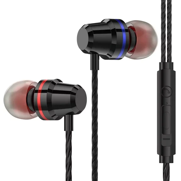 Earbuds Wired with Microphone,3 Pack Metal Wired Headphones with Powerful Heavy Bass,Noise Isolating, High Sound Quality Earphones Wired 3.5mm Jack