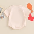 thumbnail image 3 of Bagilaanoe Newborn Baby Girl Boy Summer Rompers Letter Print Short Sleeve Bodysuits 3M 6M 12M 18M Infant Casual One Piece Short Jumpsuit, 3 of 7