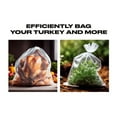 thumbnail image 4 of Bolsa para pavo, 4 para cocinar, hornear, cosechar, plantar y más, bolsa de horno resistente para plástico de alta temperatura, 4 of 4