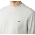 thumbnail image 2 of Avva Men's Crew Neck, Slim Fit, Long Sleeve SweatShirt, Small, Grey, 2 of 4