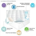 thumbnail image 2 of Sleep Philosophy Protège-Matelas Rempli de Coton Entièrement Naturel, Double, 2 of 5