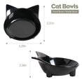 thumbnail image 5 of Cuenco de comida para perros y gatos de 3 piezas - Alimentación poco profunda - (Material seguro de grado alimenticio), 5 of 5