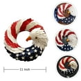 thumbnail image 7 of Nicoxijia Independence Day Wreath, EVA Red White Blue, 11 in, 7 of 7
