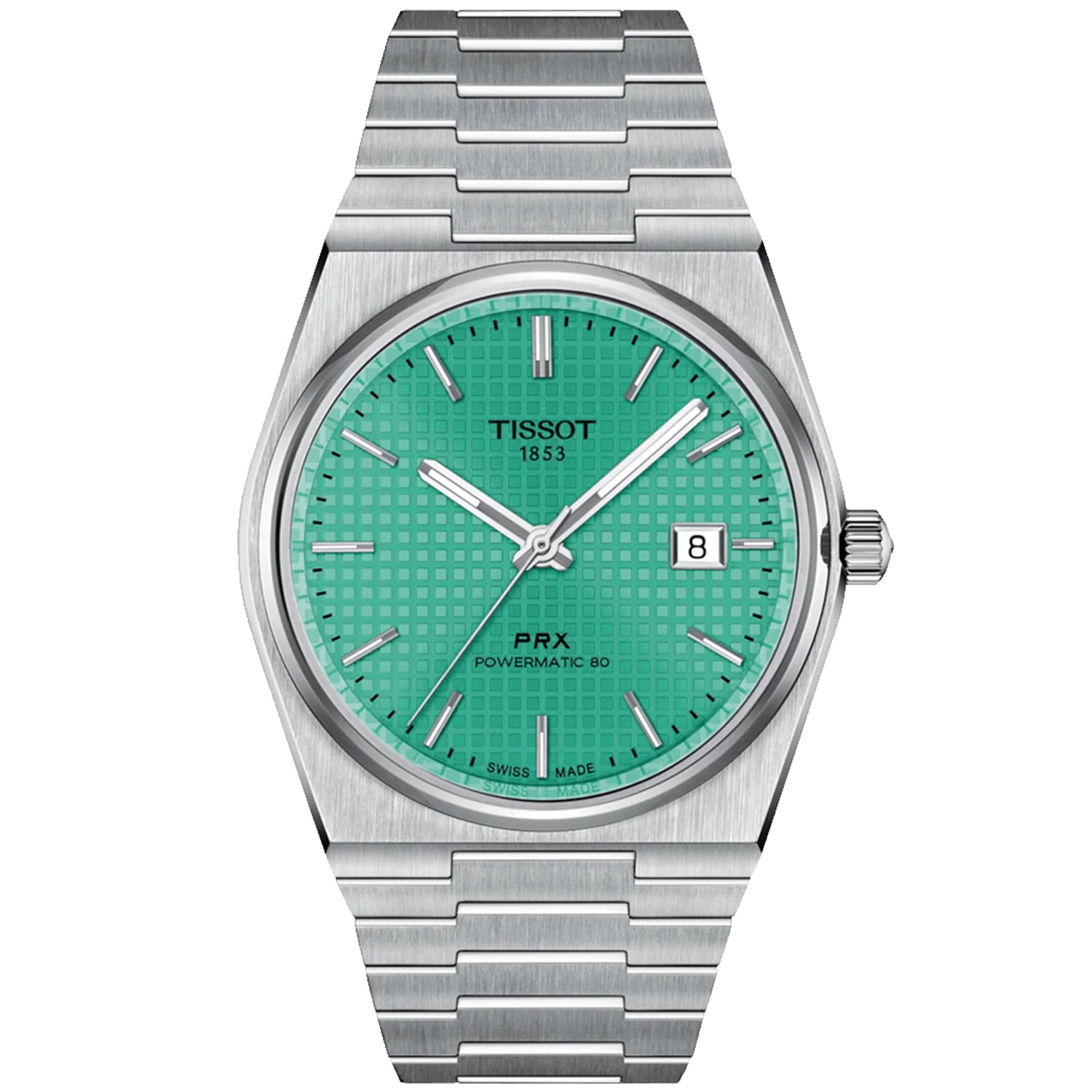 Tissot PRX T-Classic Men's Watch, Quartz, Green Dial, 316L Steel
