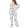 thumbnail image 5 of Delayuji Womens Pajamas Sets Long Sleeve Top and Pants Loungewear Sleepwear Valentines Outfits Spring Winter, 5 of 5