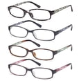 thumbnail image 1 of GAMMA RAY Readers 4 Pack of Thin and Elegant Womens Reading Glasses with Beautiful Patterns for Ladies, 1 of 6