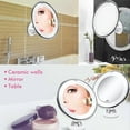 thumbnail image 3 of Simperf 10x Magnifying Lighted Makeup Mirror with 360° Rotation, Touch Sensor Control, LED Light, Powerful Locking Suction Cup, Cosmetic Mirror for Home, Bathroom, Vanity and Travel, 3 of 6