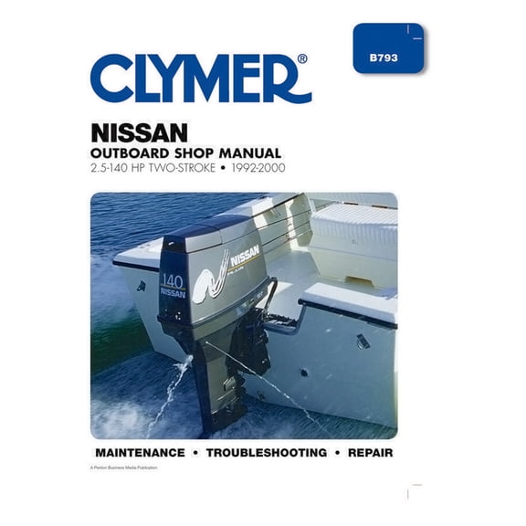Clymer Repair/Service Manual '92-00 Nissan OB 2.5-140 HP 2-Stroke (CB793)