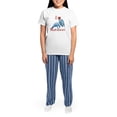 thumbnail image 4 of CafePress - I Love Manatees Women's Light Pajamas - Women's Short Sleeve Print T-Shirt and Pants Light Cotton Pajama Set, 4 of 7