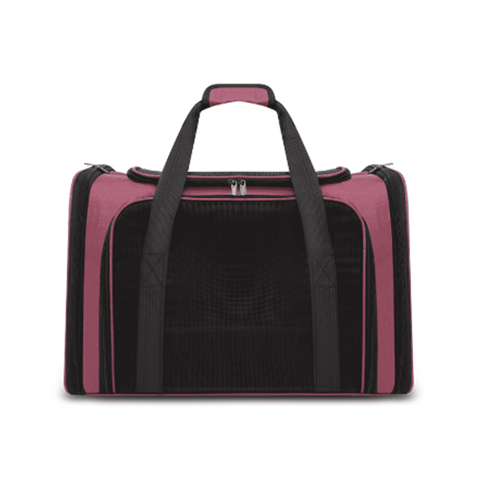 BESTSKY Cat Carrier Stress-Free Transparent Window Cat Backpack Comfortable 360°Breathable Design Dog Carriers for Small Dogs Expandable Soft Cat Carrier Pink40*25*25