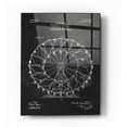 thumbnail image 1 of Epic Art 'Ferris Wheel, 1920 Blueprint Chalkboard Patent' Acrylic Glass Wall Art, 24"x36", 1 of 3