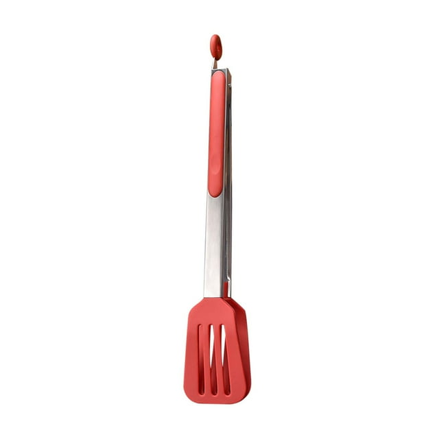 Vaidha Kitchen Tong For Cooking 9in And 12in Non-Stick Silicone Tong Spatula Tips High Heat Resistant鈥揘on-slip Handles