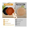 thumbnail image 2 of Air Fryer Silicone Lining, Silicone Air Fryer Lining Plug-In, Silicone Basket Bowl Pot, Reusable Ba, 2 of 5