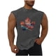 thumbnail image 2 of Camiseta sin mangas de cuello redondo para hombre, informal, a la moda, sin mangas, con estampado, cuello redondo, deportiva, de poliéster, 2 of 5