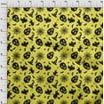 thumbnail image 4 of oneOone Cotton Poplin Mustard Yellow Fabric Halloween Craft Projects Decor Fabric Printed By The Yard 56 Inch Wide, 4 of 4