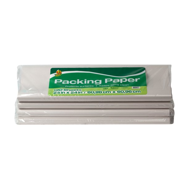 Duck Brand 24 in. x 24 in. White Packing Paper, 480sheets Walmart