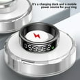 thumbnail image 3 of Smart Smart Ring Fitness Tracker avec écran 5ATM Comptage de la bague de santé intelligente avec dock de charge d'application pour hommes femmes noires, 3 of 7