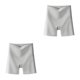thumbnail image 4 of Minnieouse Pantalones de seguridad de cintura alta para mujer, medias cortas transpirables, bragas push-up, ropa interior para el abdomen, Gris METRO(80-100kg) 2piezas, 4 of 6
