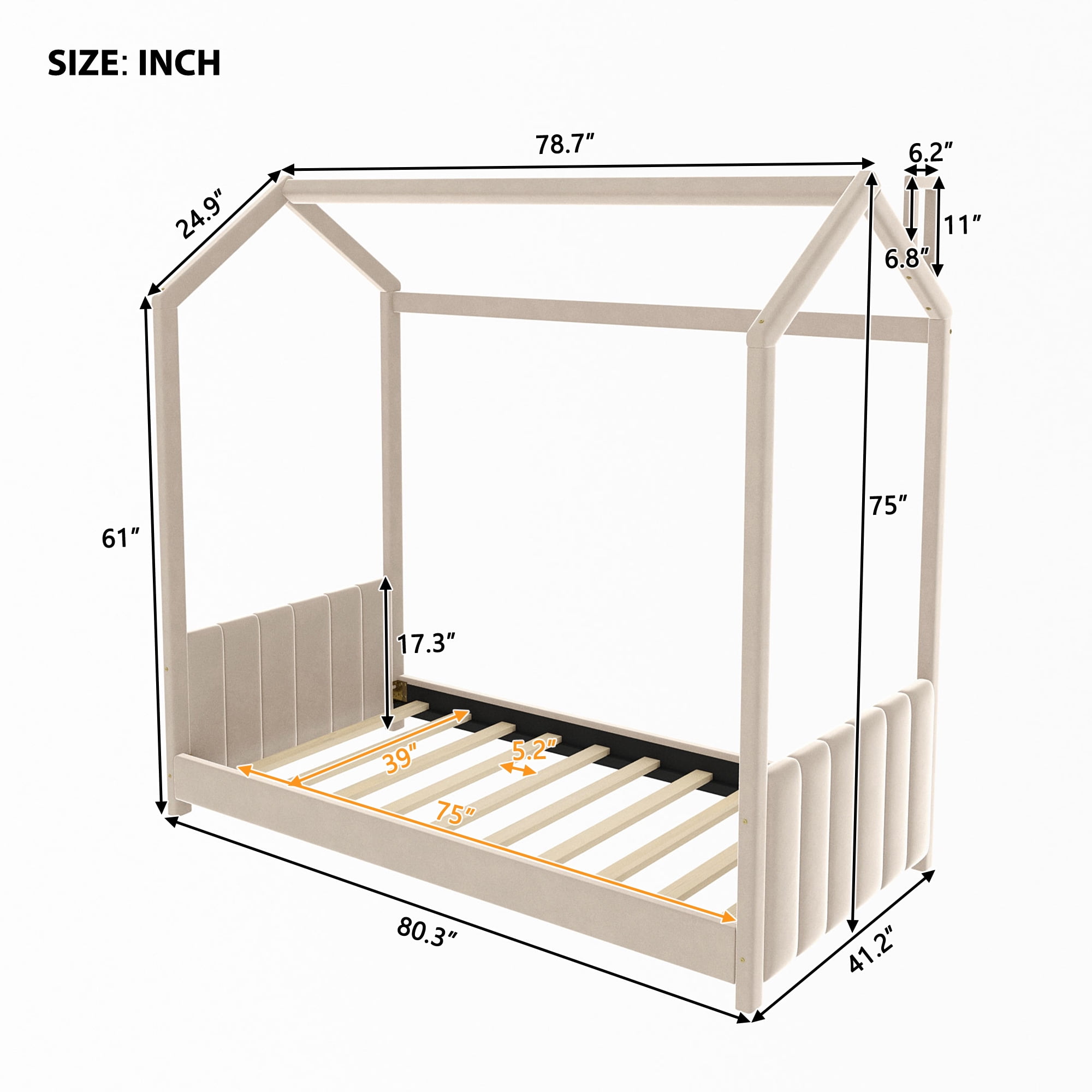 Amazon.com: Zevemomo Twin Over Twin & Twin XL Bunk Bed