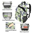 thumbnail image 5 of JIALIOU 14" Laptop Backpack Waterproof Airline Approved Stylish Casual Daypack for Travel Business College Work, Grape with Leaves, 5 of 8