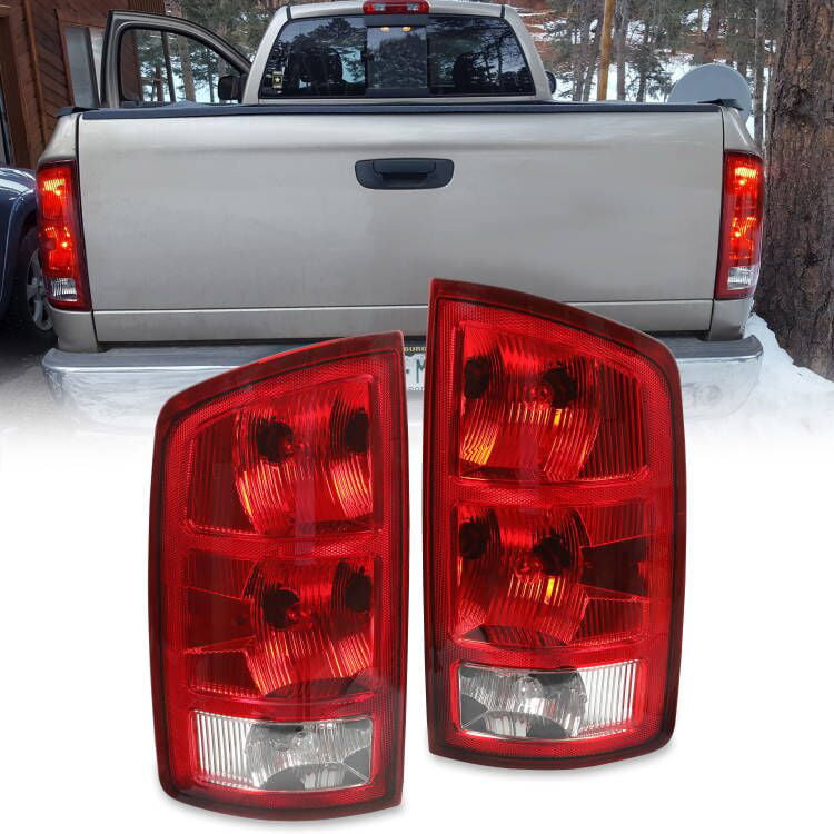 Taillights with Circuit Board Driver and Passenger Replacements for 02-06 Dodge Ram Pickup Truck 55077347AF 55077348AF 