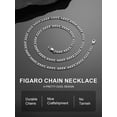 thumbnail image 6 of ChainsProMax Men 3mm Figaro Chain Necklace 316L Stainless Steel Necklace Jewelry Gift for Men Women Fathers Mothers Day, 6 of 8