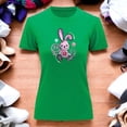 thumbnail image 3 of Playera Blusa Con Estampado De Conejo Kawai Con Caras Fantasmas Ropa Para Mujer Color Verde Talla Chica Marca Emil SaEs, 3 of 4