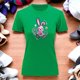 thumbnail image 3 of Playera Blusa Con Estampado De Conejo Kawai Con Caras Fantasmas Ropa Para Mujer Color Verde Talla Grande Marca Emil SaEs, 3 of 4