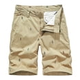 thumbnail image 1 of Pantalones Cortos de Carga de Verano de Color Sólido Casual, Pantalones Atléticos de Cintura Elástica para la Playa, Descansar Y Actividades Al Aire Libre, 1 of 3