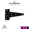 thumbnail image 2 of 6" Heavy Duty Steel "T" Hinge for Wood Fencing - Pair (AD2008-6), 2 of 8