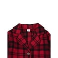 thumbnail image 5 of Girls 2Pcs Suit Lapel Long Sleeve Button Cardigan Plaid Pleated Skirt, 5 of 9