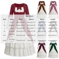 thumbnail image 4 of KICILVS 18Th Century Dress for Women Color Block Tiered Swing Bow Front Colonial Ball Gown Halloween Vintage Renaissance Dress, 4 of 7