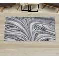 thumbnail image 1 of Abstract Decorative Rug, Mix of White and Black Hallucinatory and Surreal Liquid Marble Graphic Design Style Art, Quality Carpet for Bedroom Dorm and Living Room, 6 Sizes, Grey, by Ambesonne, 1 of 1