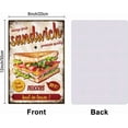 thumbnail image 2 of Letrero de metal vintage con texto en inglés "Sándwich" y "Palabras divertidas" para garaje, letreros personalizados, letreros para jardín, cueva, placa artística, póster, decoración de pared., 2 of 9